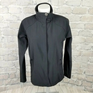 Columbia Titanium Soft Shell Jacket Full Zip Funnel Neck Black Size Medium